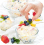 Ice cream with berries in a glass